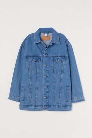 Oversized denim jacket - Denim blue - Ladies | H&M GB