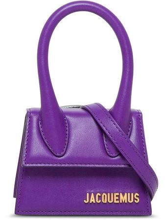 Jaquemus Le Chiquito Leather purple bag