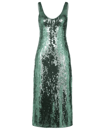 dress sequin green