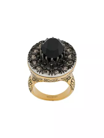Alexander McQueen Gem Embellished Ring