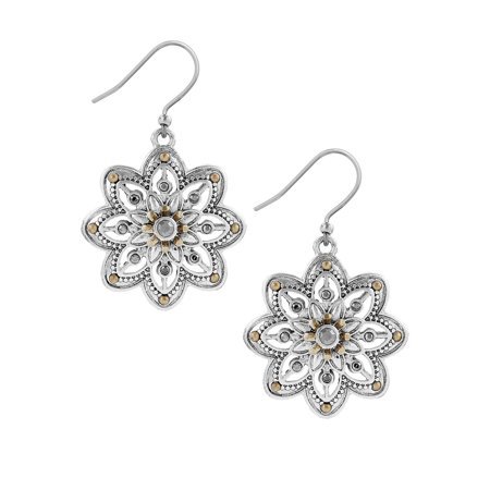 Lucky Brand Flower Drop Earrings - Walmart.com