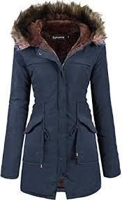 blue winter coat womens faux fur hood - Google Search