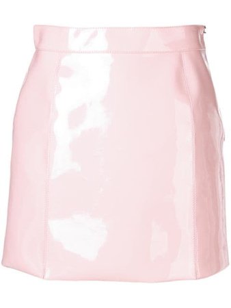 Emilio Pucci Pink Patent Mini Skirt
