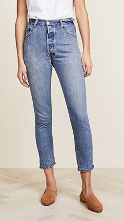 RE/DONE x Levi's High Rise Ankle Crop Jeans | SHOPBOP