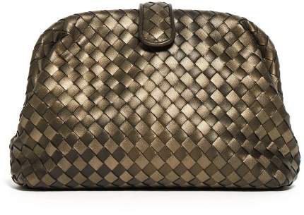 The Lauren 1980 Leather Clutch - Womens - Gold Multi
