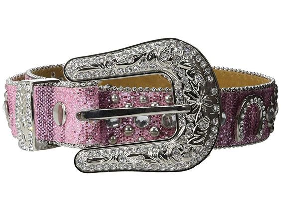 pink big buckle belt
