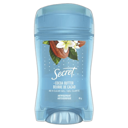 Secret Clear Gel Antiperspirant and Deodorant, Cocoa Butter Scent