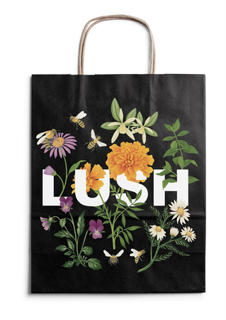lush paper bag