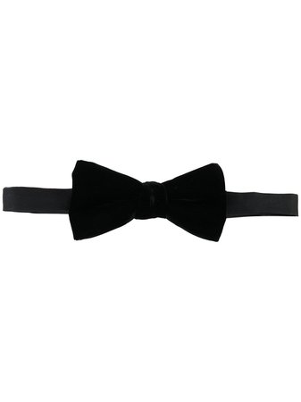 Shop Saint Laurent velvet bow tie with Express Delivery - FARFETCH