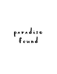 Paradise Found text