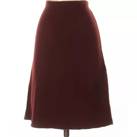 Banana Republic Wool Skirt: Burgundy Women's Bottoms - 37150009