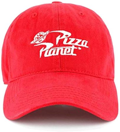 Disney Pixar Toy Story Pizza Planet Delivery Delivery Adjustable Baseball Snapback Cap Hat Red, Medium at Amazon Men’s Clothing store