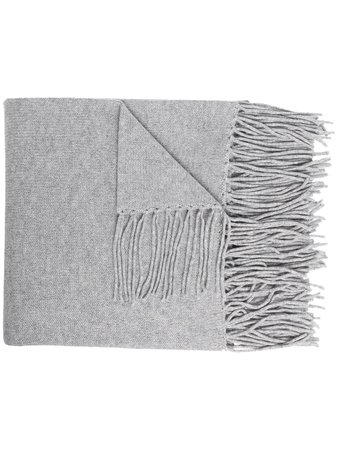 Shop KHAITE Dante tasselled long cashmere scarf with Express Delivery - FARFETCH