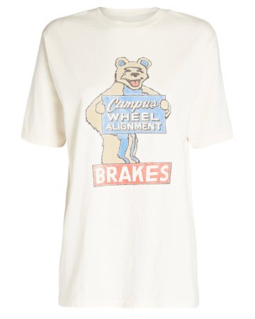 RE/DONE 80s Oversized Campus Wheel T-Shirt | INTERMIX®