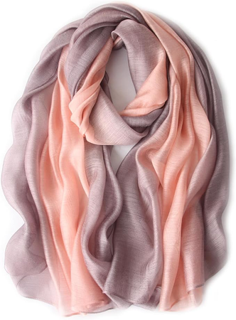 Pink and Grey Scarf