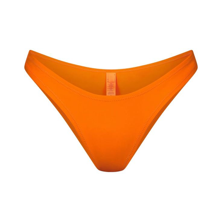 orange swim suit