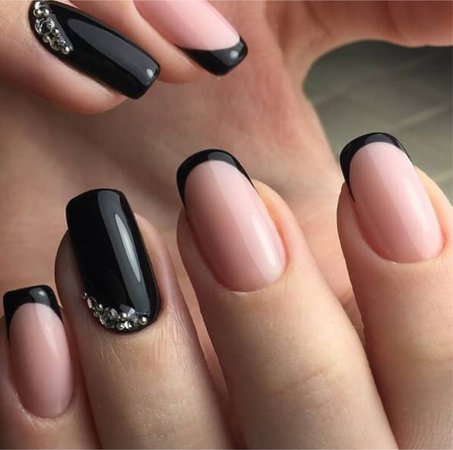 black French manicure