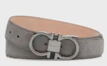 Dark Grey Ferragamo
Men's Gancini Adjustable Reversible Belt