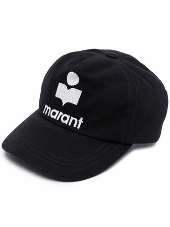 Isabel Marant logo-embroidered cotton cap - FARFETCH