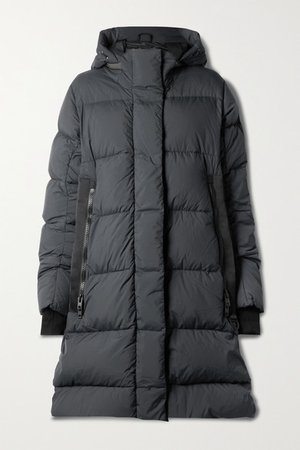 Byward Hooded Grosgrain-trimmed Quilted Shell Down Parka - Black
