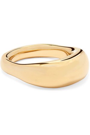 Jennifer Fisher | Tube gold-plated ring | NET-A-PORTER.COM