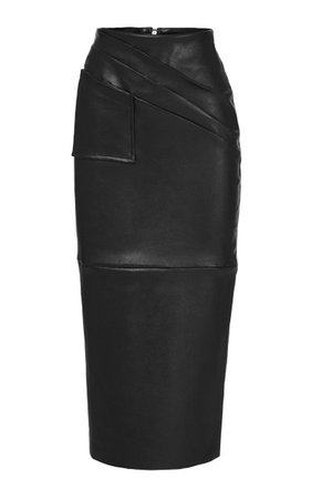Gracious Leather Midi Pencil Skirt By Maticevski | Moda Operandi