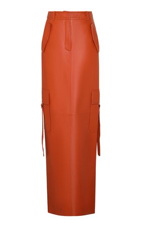 Illustration Leather Cargo Maxi Skirt By Zimmermann | Moda Operandi