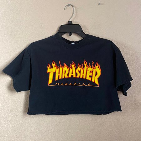 cropped thrasher shirt png - Google Search