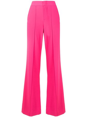 Shop pink Alice+Olivia high-rise flared trousers with Express Delivery - Farfetch