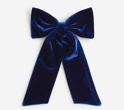 blue velvet bow