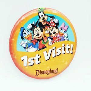Delicious Jewelry | Disney Parks Disneyland First Visit Button | Poshmark