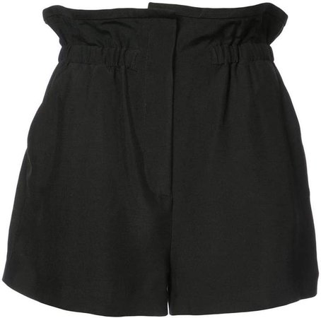 high-waisted paperbag shorts