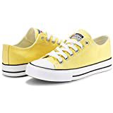 Converse Women's Unisex Chuck Taylor All Star Color Canvas Low Top Sneaker, Butter Yellow/White/Black, 7 | Fashion Sneakers