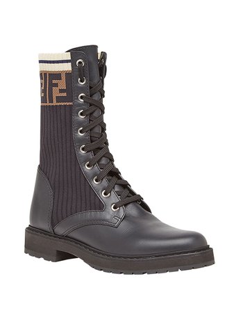 Fendi Rockoko combat boots AW20 | Farfetch.com