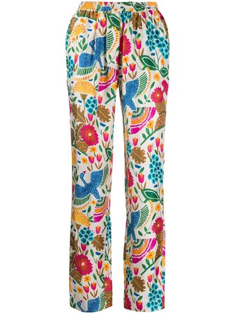 La Doublej Colombo Print Pyjama Trousers - Farfetch