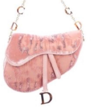 pink and gold Dior bag