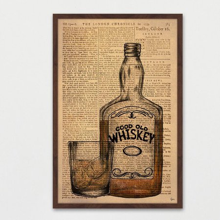 17 Stories Whiskey On The Rocks by Eyre Tarney - Picture Frame Graphic Art | Wayfair
