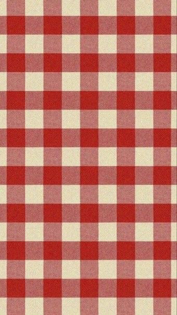 red gingham strawberry
