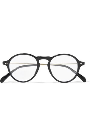 Givenchy | Round-frame gold-tone and acetate optical glasses | NET-A-PORTER.COM
