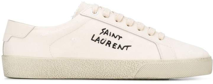 Court Classic embroidered sneakers