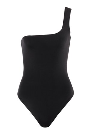 'RSVP' Black One Strap Bodysuit - Mistress Rock