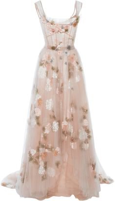 Marchesa Embroidered floral Gown