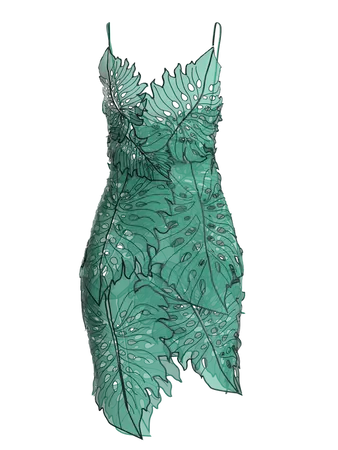 Reimagined leaf dress – DRESSX / More Dash Inc. dba DRESSX