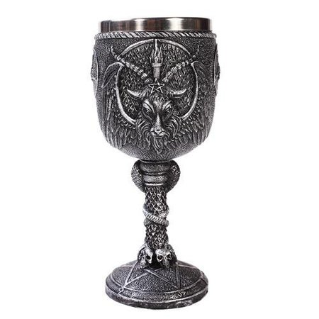Baphomet the Sabbatic Goat Goblet Chalice | The Luciferian Apotheca - Your Satanic, Left Hand Path & Occult Shop