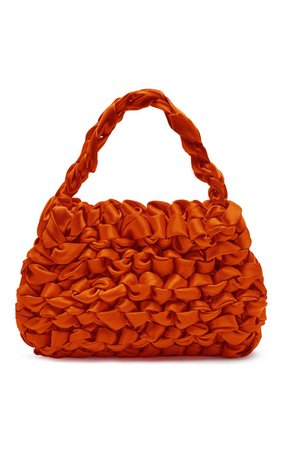 Theodore Knotted Satin Top Handle Bag by Miista | Moda Operandi