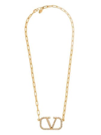 Valentino Garavani SUPERVEE crystal-embellished Necklace - Farfetch