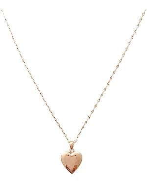 Amazon.com: HONEYCAT Collar con medallón de corazón hinchado en oro, oro rosa o plata | Minimalista, delicado, Metal, No es una piedra preciosa : HONEYCAT: Ropa, Zapatos y Joyería