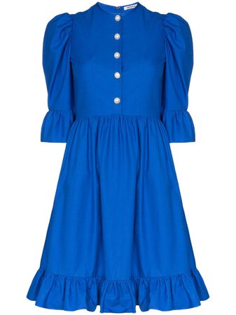 Batsheva Prairie Ruffled Mini Dress - Farfetch