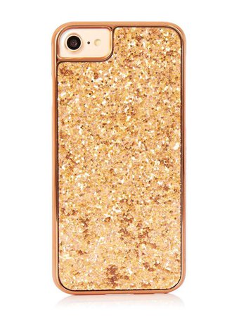 Spark Case | Gold Glitter Cases | Skinnydip London