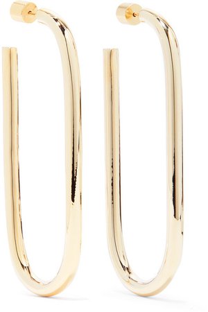 Jennifer Fisher | Ruba gold-plated hoop earrings | NET-A-PORTER.COM